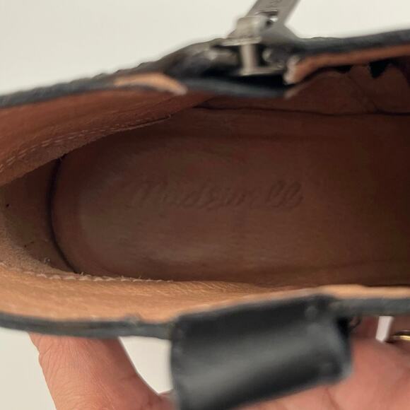 Madewell Billie Leather Ankle Boots Minimalist Quiet Luxury F5044 Black Size 8.5 - Picture 8 of 14